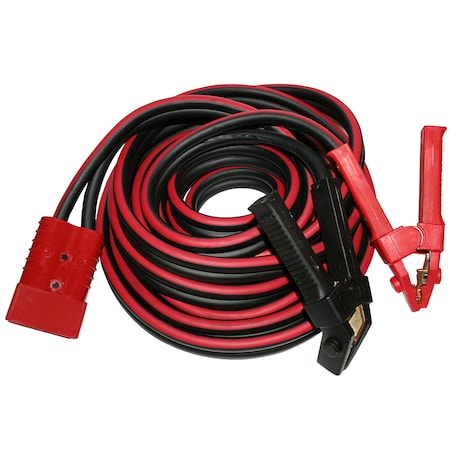 Bulldog Winch Booster Cable Set, 25ft x 1/0ga with clamps and plug 20335